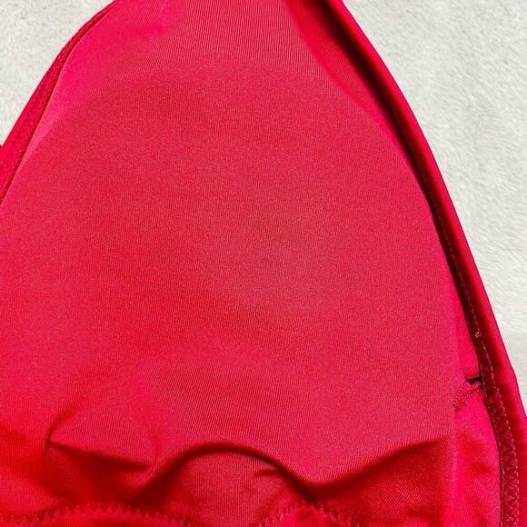 Cupshe Plunge Halter One Piece Swimsuit Womens XL Red Padded Bra Hi Cut NWT - Picture 6 of 6